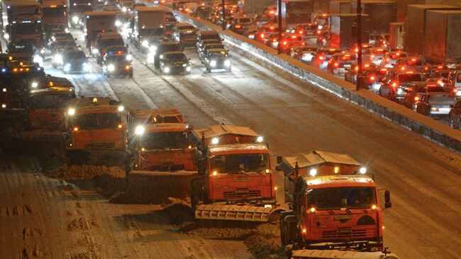 Автомобильные пробки в Москве. Архив