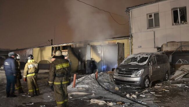 Взрыв газа в Красноярске