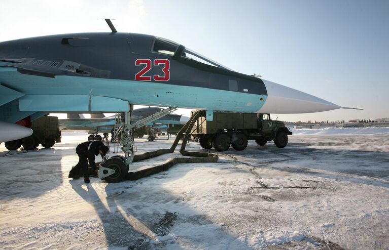 Подготовка самолетов Су-34 для передачи министерству обороны РФ