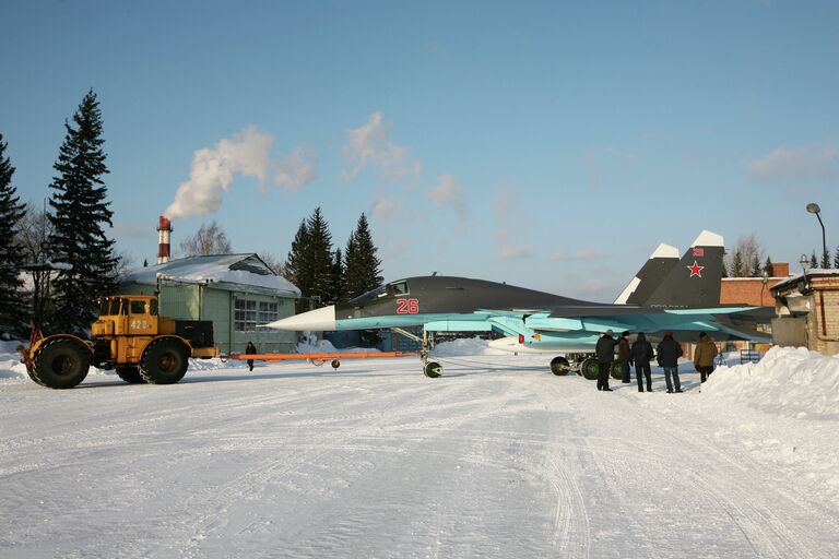 Подготовка самолетов Су-34 для передачи министерству обороны РФ