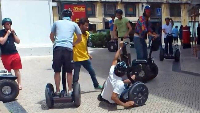 Segway рулит - прославившиеся в интернете кадры падений с самоката