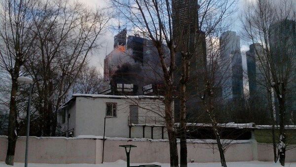 Возгорание произошло в одном из зданий Москва-Сити
