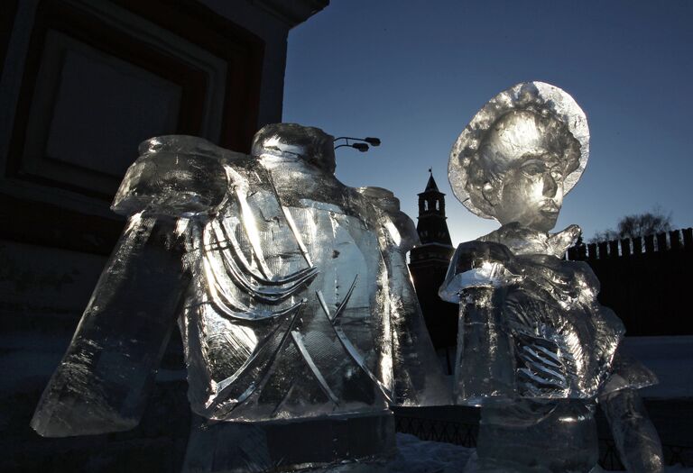 Этап Гран-При России по ледовой скульптуре в Москве