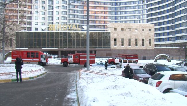 Пожар на юго-западе Москвы