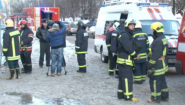 Пожар на юго-западе в Москве