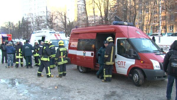 Пожар на юго-западе в Москве