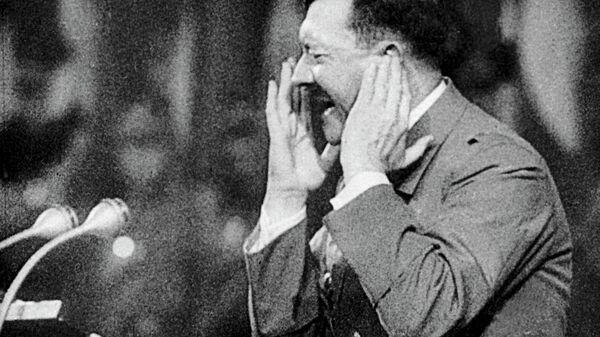 Кадр из документального фильма Великая победа советского народа. Фюрер Германии Адольф Гитлер. 1942-1943 гг.