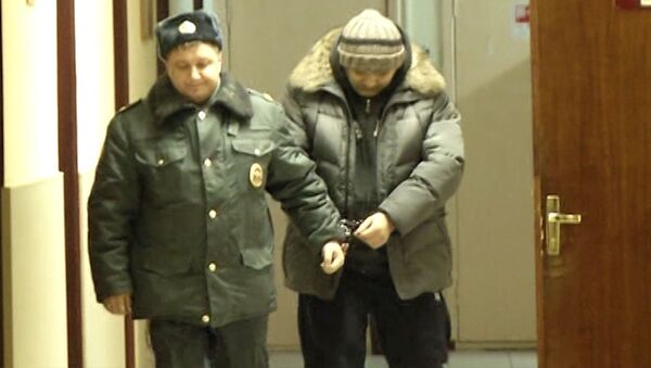 Кадры задержания чиновника, предположительно сбившего девушку в Москве