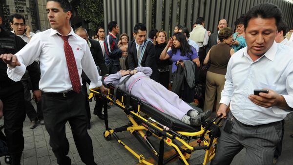 Последствия взрыва у здания Pemex в Мехико