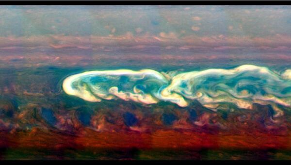 Ураган-“уроборос”, обнаруженный на Сатурне автоматическим зондом НАСА “Кассини”