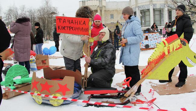 Санный фестиваль в Костроме