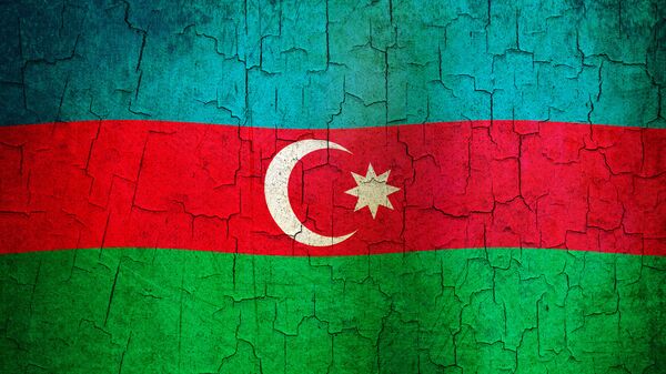 Флаг Азербайджанской Республики, архивное фото