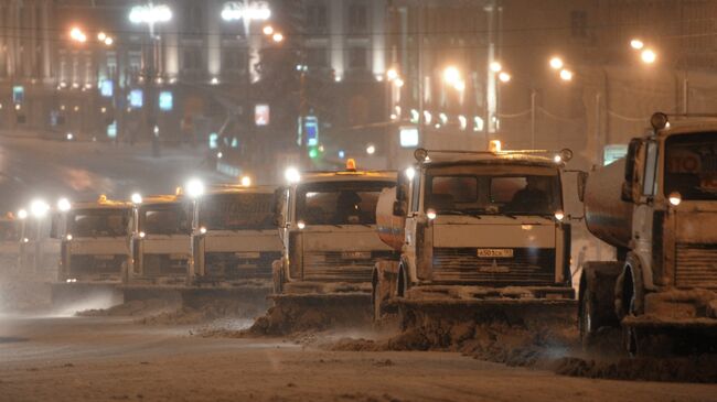 Уборка снега в Москве