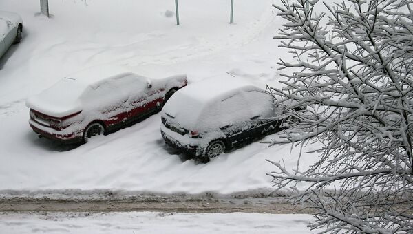 Последствия снегопада в Костроме