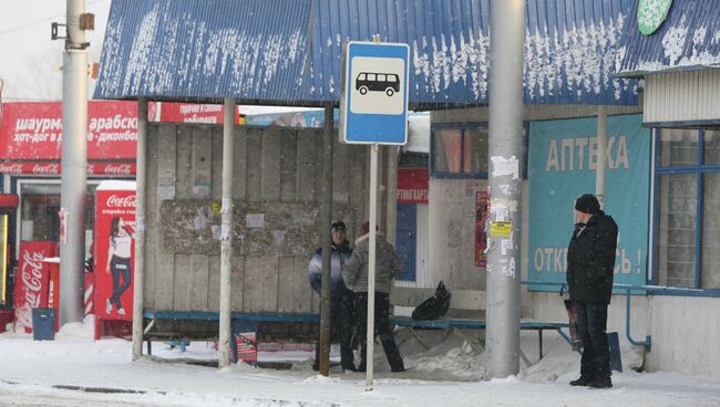 Место ДТП в Новосибирске