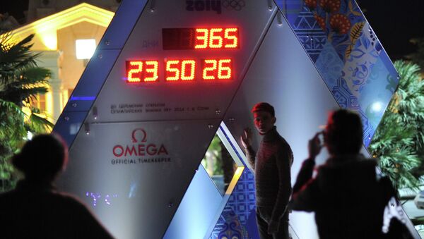 На Олимпийских часах обратного отсчета - 365 дней