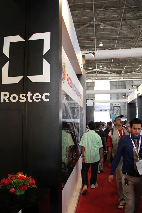 Российская экспозиция на авиационно-космической выставке Aero India 2013 в Бангалоре