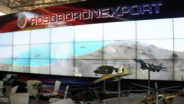 Российская экспозиция на авиационно-космической выставке Aero India. Архивное фото