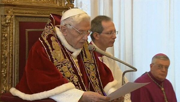 Бенедикт XVI на посту Папы Римского. Архивные кадры