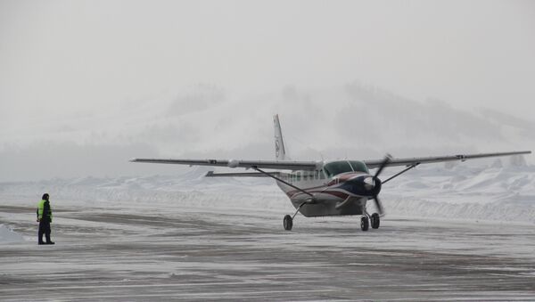 Самолет ВС Cessna Grand Caravan 208 B в аэропорту Горно-Алтайска