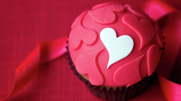 Пирожное Сердечки на День святого Валентина