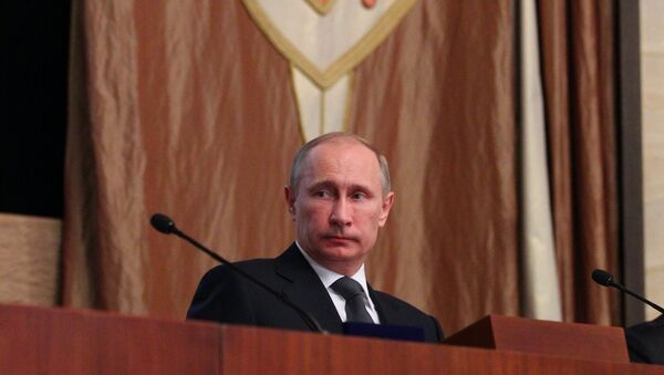 В.Путин на расширенном заседании коллегии ФСБ