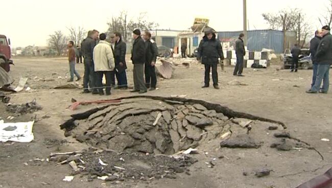 Разрушенное здание КПП и погибшие полицейские – взрыв в Дагестане