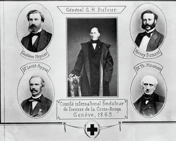 Пятеро основателей Международного Комитета Красного Креста (МККК)