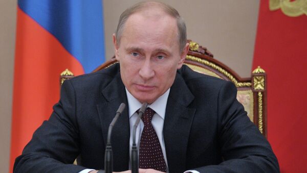 Президент РФ Владимир Путин проводит совещание Совбеза РФ