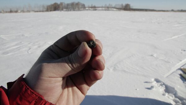 Фрагмент метеорита, найденного на озере Чебаркуль
