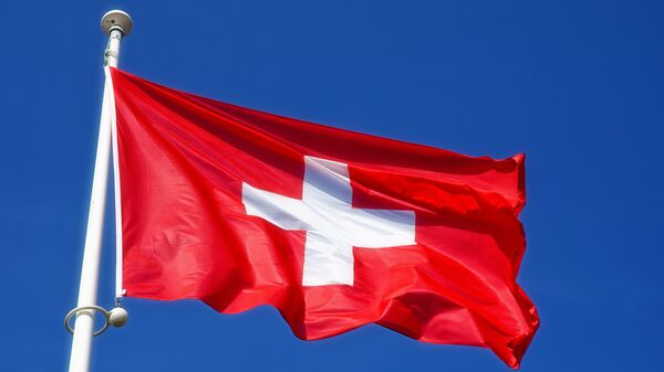Флаг Швейцарии, архивное фото