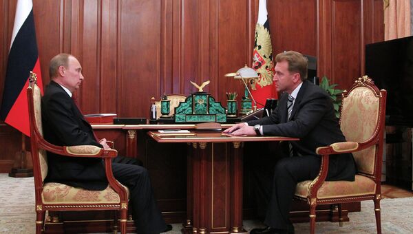 Встреча Владимира Путина с Игорем Шуваловым