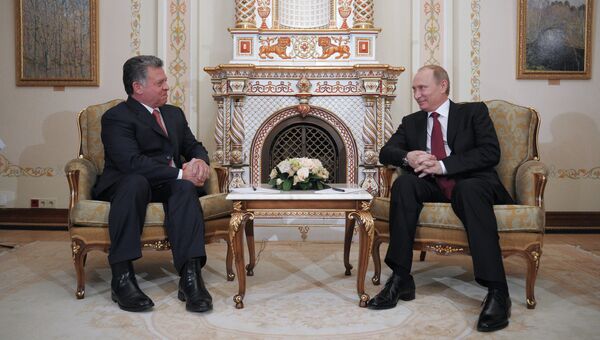 Встреча президента В.Путина с королем Иордании Абдаллой Вторым. Архивное фото