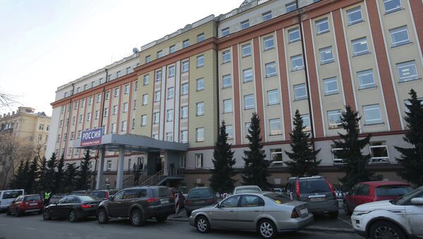 Вид на здание ВГТРК в Москве, архивное фото