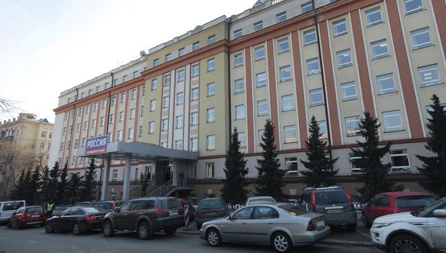 Вид на здание ВГТРК в Москве. Архивное фото