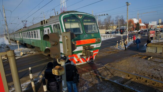 Железнодорожный пешеходный переход на станции Салтыковская