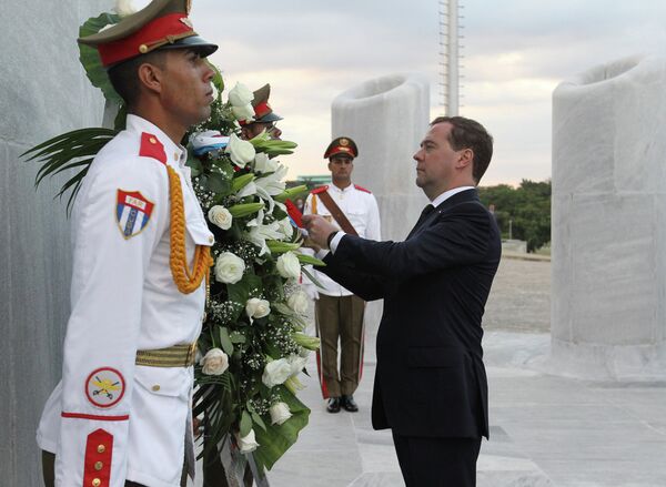 Рабочий визит Д.Медведева на Кубу