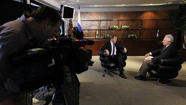 Интервью Дмитрия Медведева бразильскому телеканалу Globo