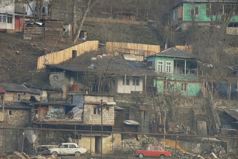 Трущобы в городе Боржоми в Грузии