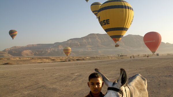Воздушные шары над городом Луксор, Египет