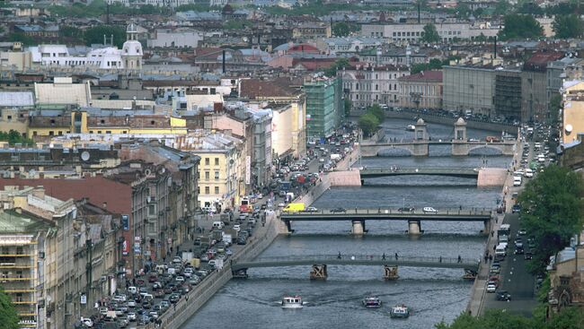 Мосты реки Фонтанки в Санкт-Петербурге. Архив