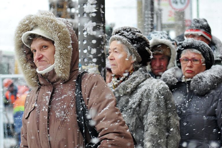 Снегопад в Москве