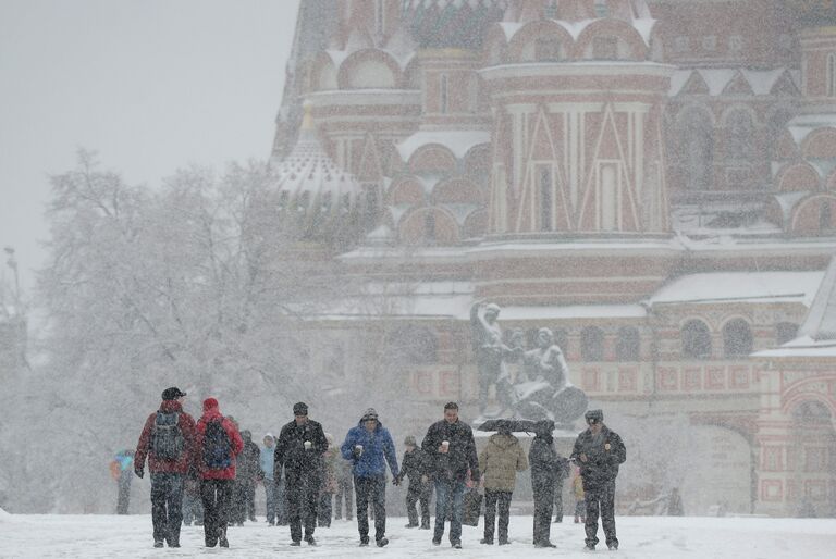 Снегопад в Москве