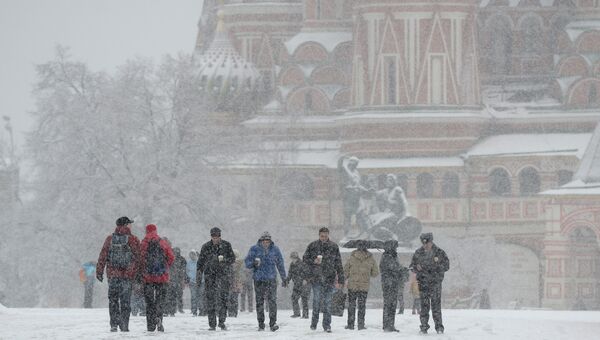 Снегопад в Москве. Архив