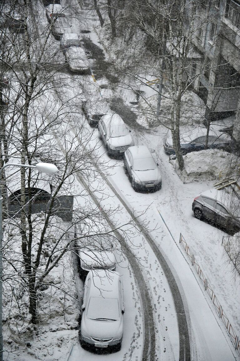 Снегопад в Москве