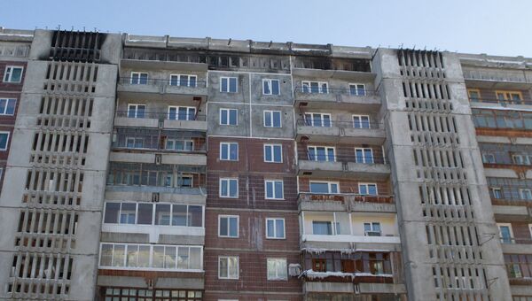 Дом по улице Сибирская, 33, где был взрыв газа в Томске, после восстановления