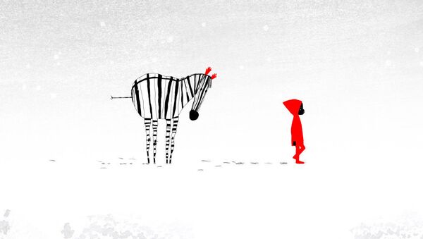 Кадр из мультфильма Снежинка