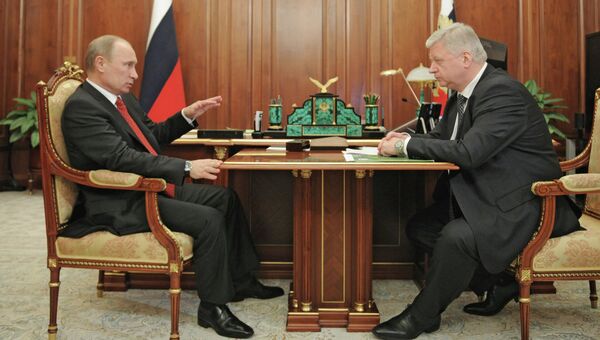 Встреча В.Путина и М.Шмакова в Кремле