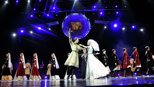 Выступление Государственного Академического Ансамбля народной песни и танца Грузии «Эрисиони»