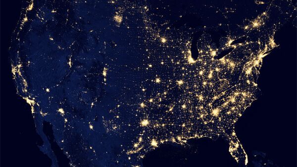 Вид США из космоса